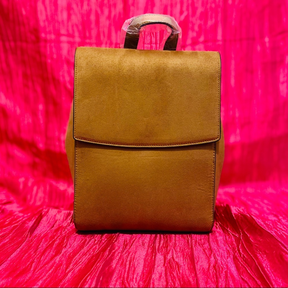 FOREVER 21 Faux Suede Tan Backpack
